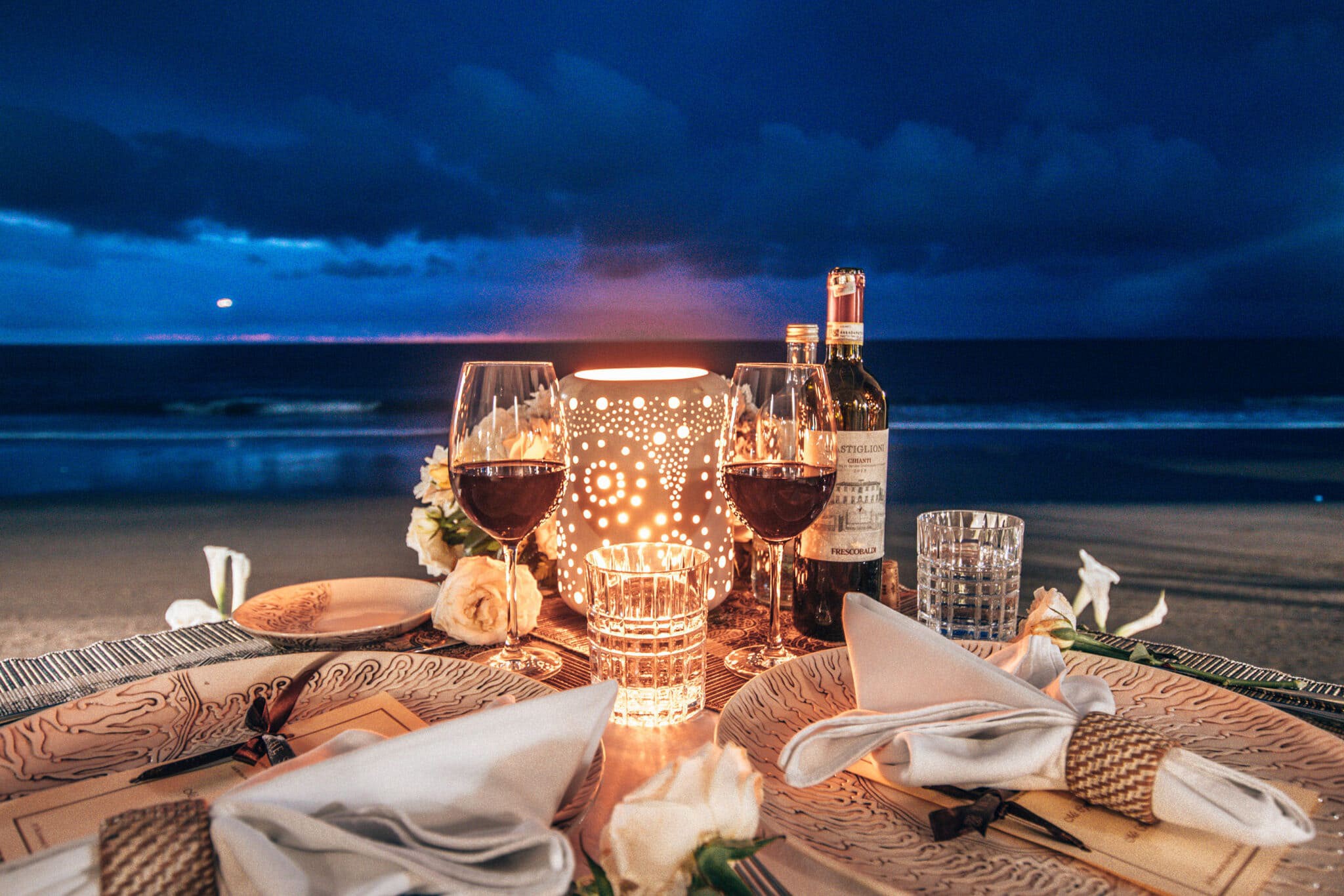 Romantic Beachfront Dinner